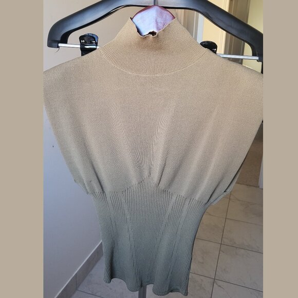 Zara Corset Shoulder Pad Top - Picture 2 of 8